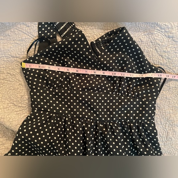 GAP Black and White Polka Dot Midi Dress - Picture 5 of 7